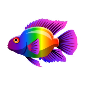 Violet Rainbow Parrot Cichlid